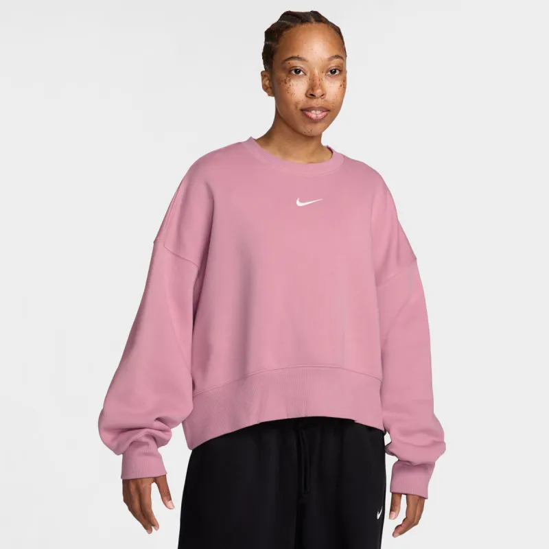 Nike Sportswear Women's Over-Oversized Crewneck Sweatshirt Elemental Pink / Sail sold by JD Sports