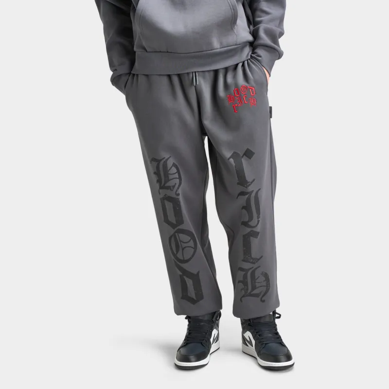 Hoodrich Crown Oversized Joggers Asphalt / Lychee sold by JD Sports