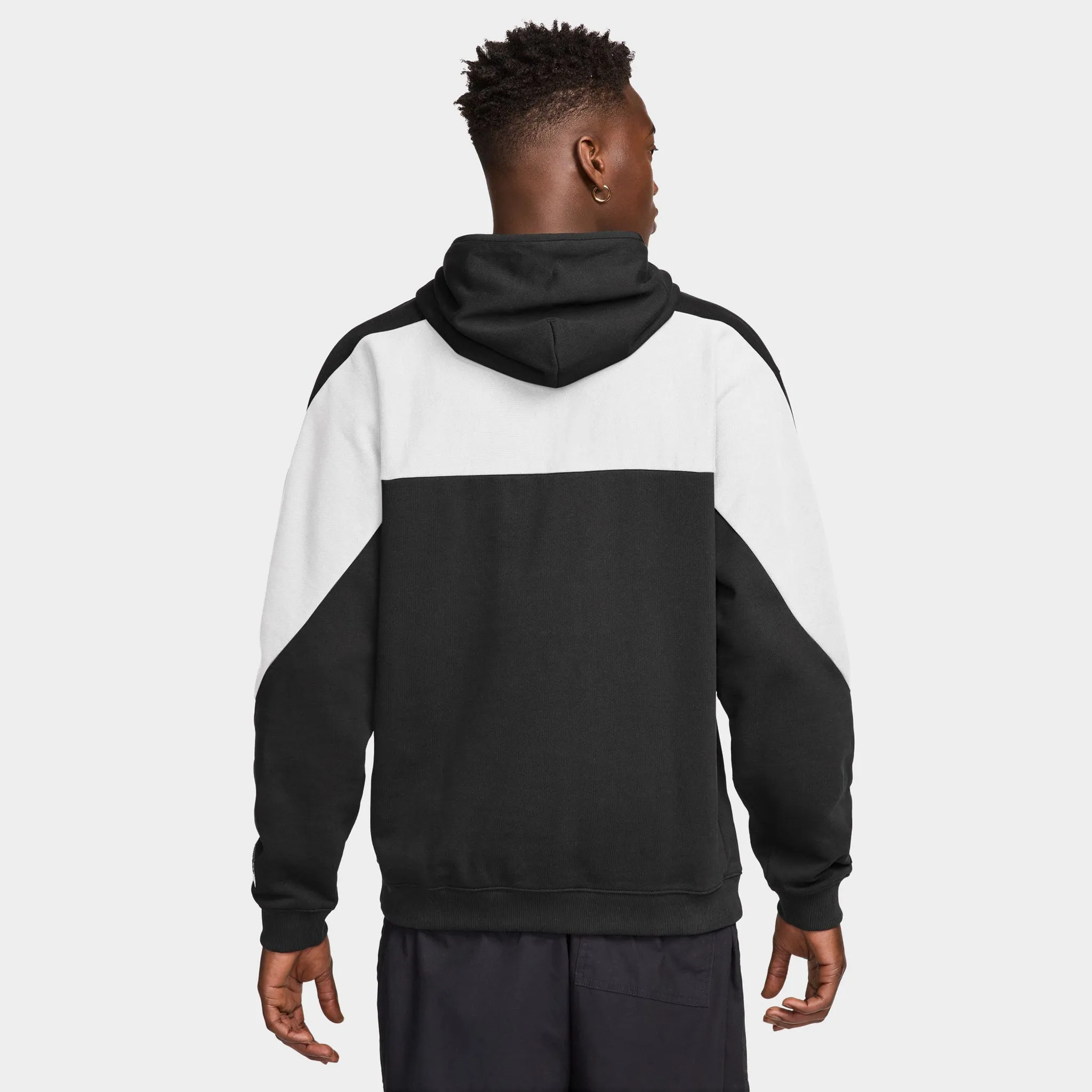 Nike Air Fleece Hoodie Black / White - White sold by JD Sports product image thumbnail 2