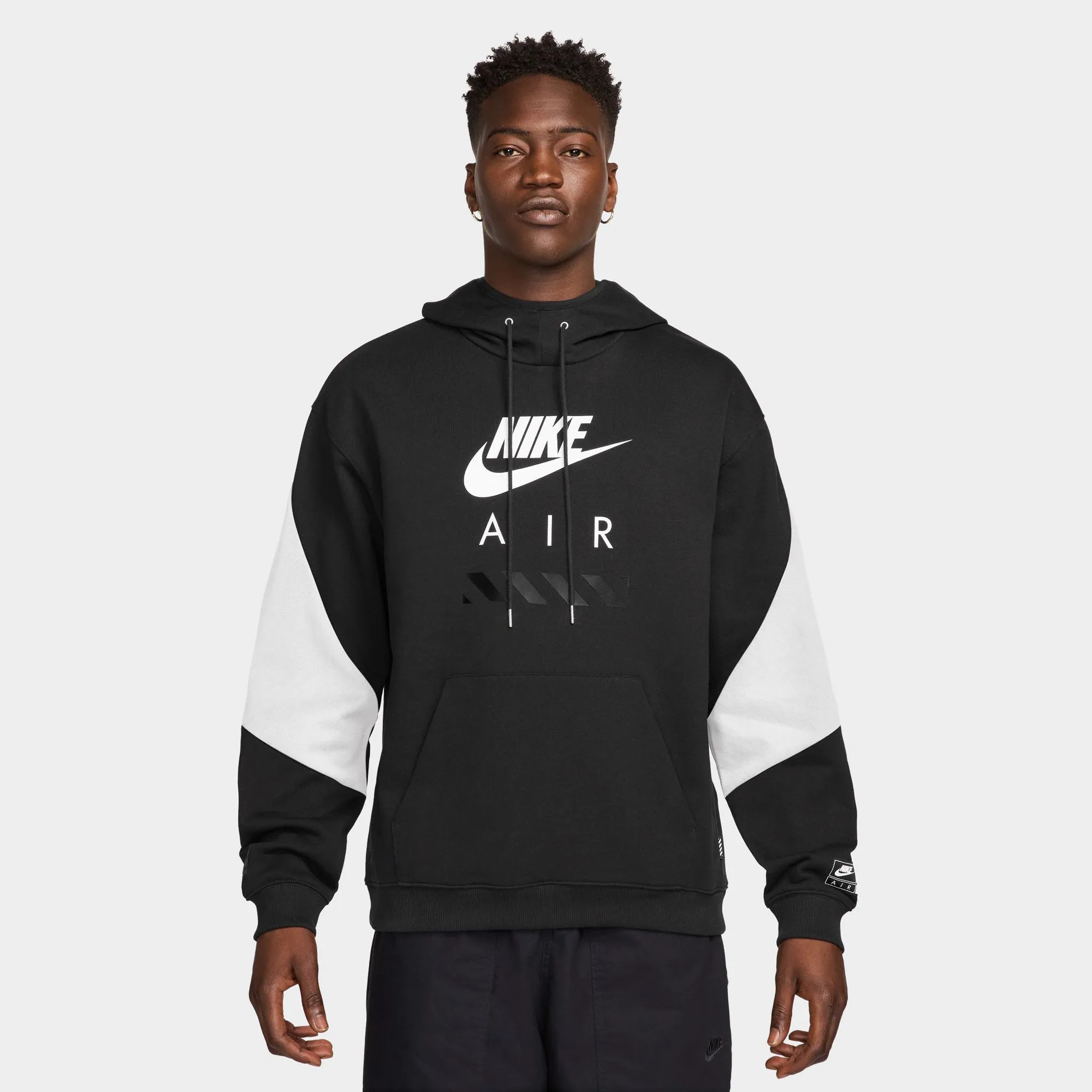 Nike Air Fleece Hoodie Black / White - White sold by JD Sports