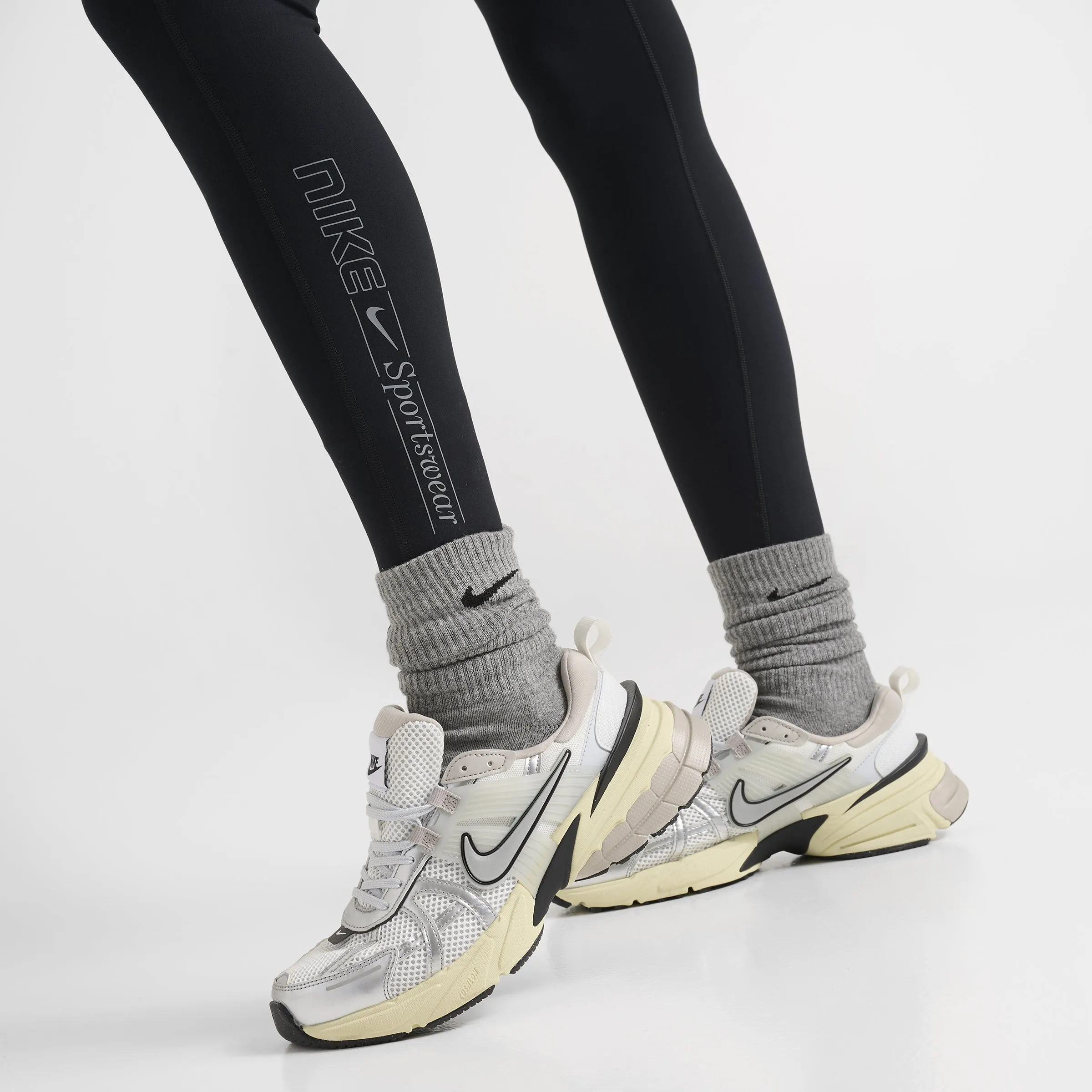 Nike One Women's Dri-FIT High Rise Crop Leggings / Black sold by JD Sports product image thumbnail 4