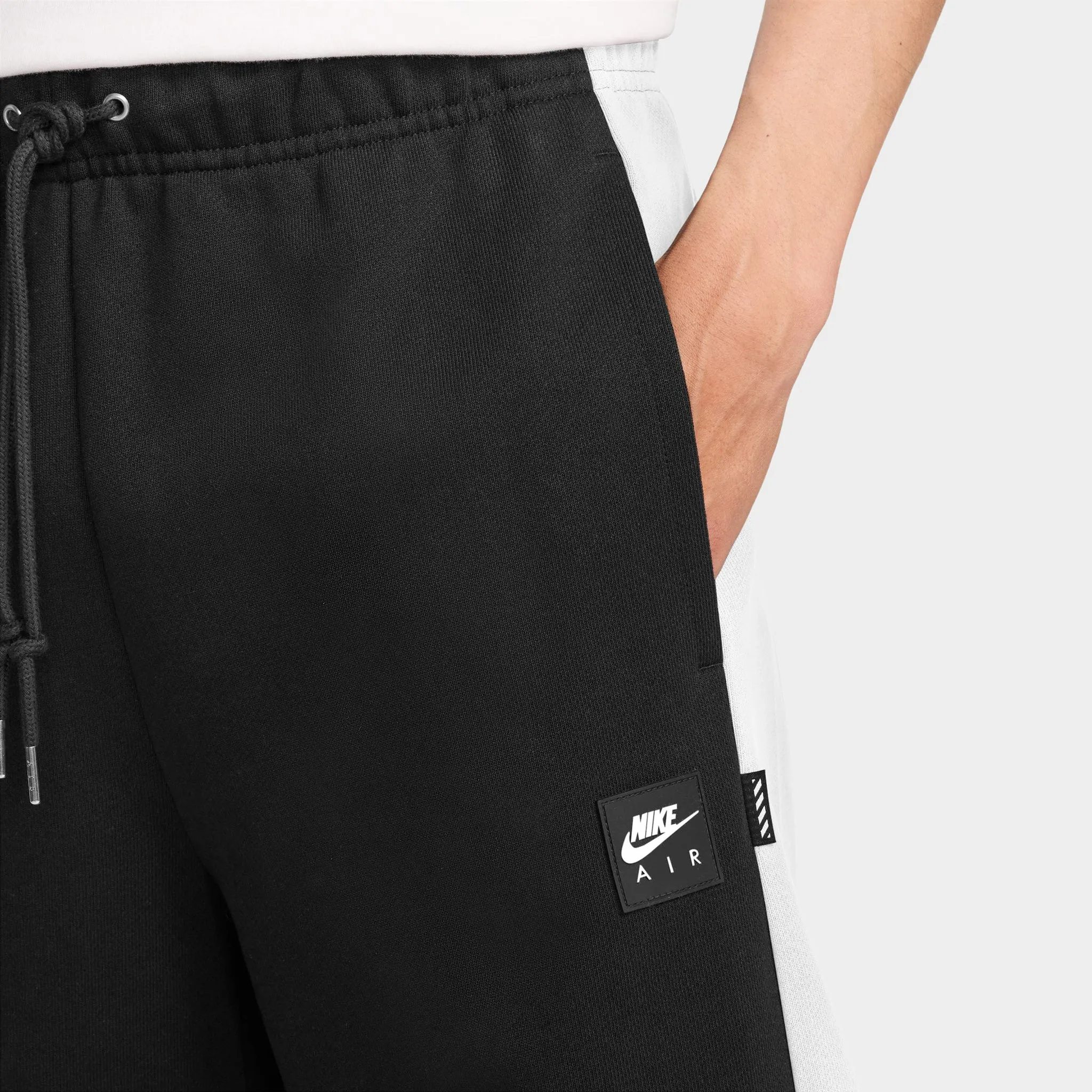 Nike Air Fleece Joggers Black / White - White sold by JD Sports product image thumbnail 3