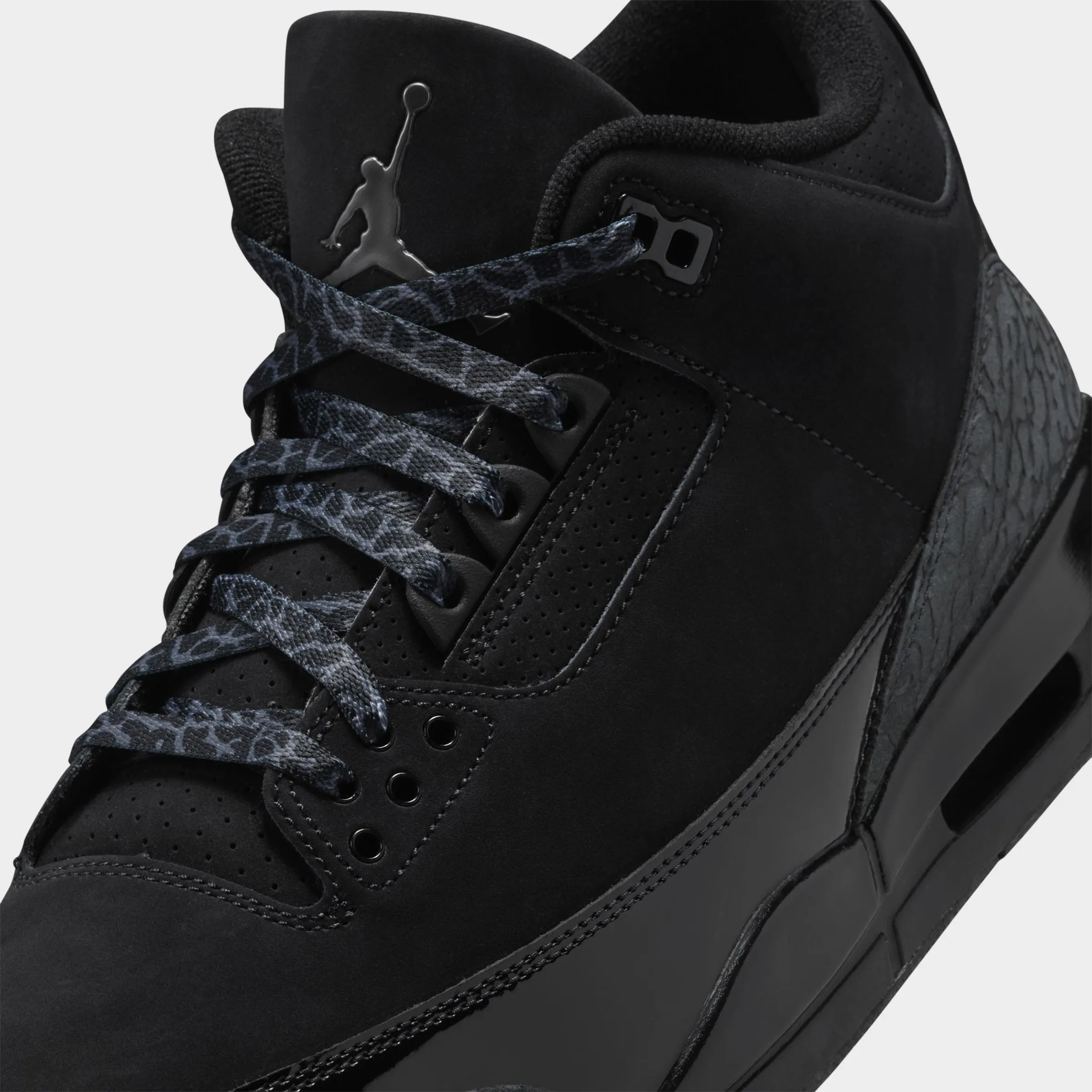 Jordan 3 Retro Black / Dark Charcoal - White sold by JD Sports product image thumbnail 3