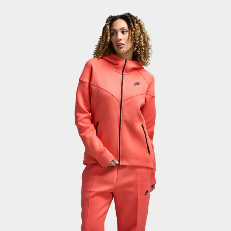 Nike Sportswear Women's Tech Fleece Full Zip Windrunner Hoodie Magic Ember / Black sold by JD Sports