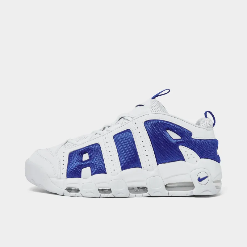 Nike Air More Uptempo Low White / Hyper Royal - Psychic Blue sold by JD Sports