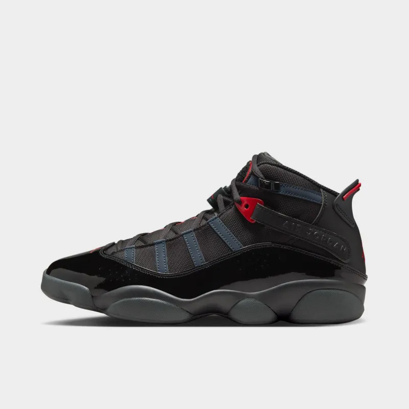 Jordan 6 Rings Black / Fire Red - Anthracite sold by JD Sports