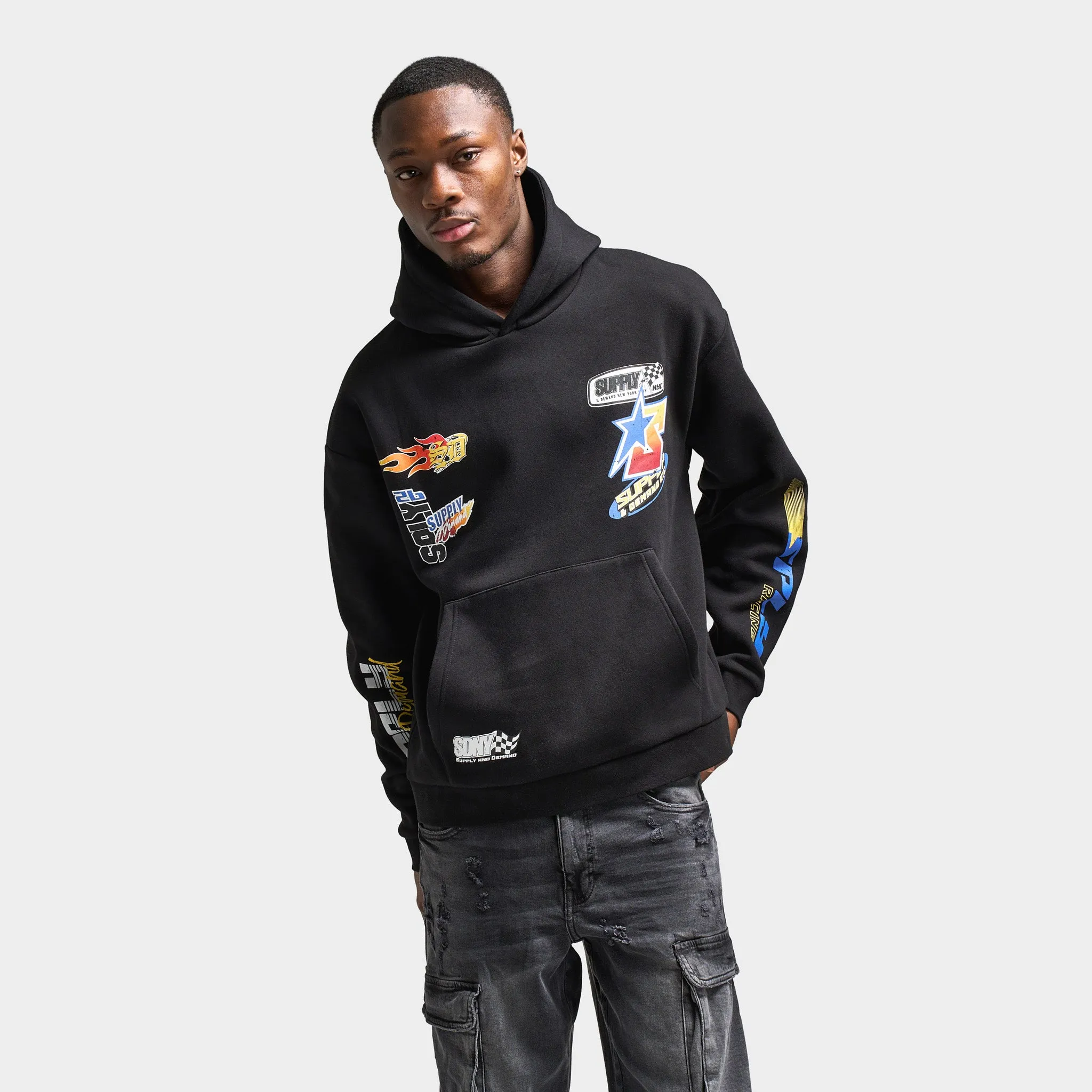 Supply & Demand Boyd Pullover Hoodie / Black sold by JD Sports