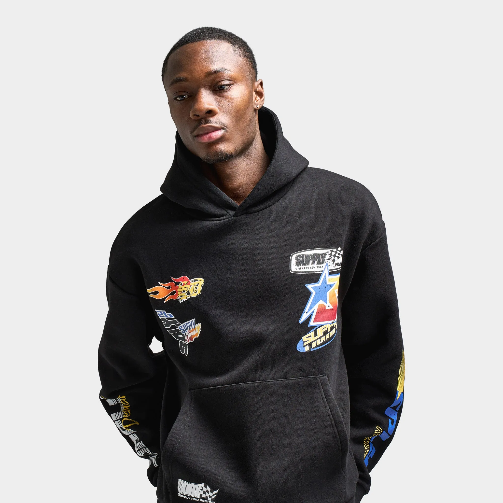 Supply & Demand Boyd Pullover Hoodie / Black sold by JD Sports product image thumbnail 4