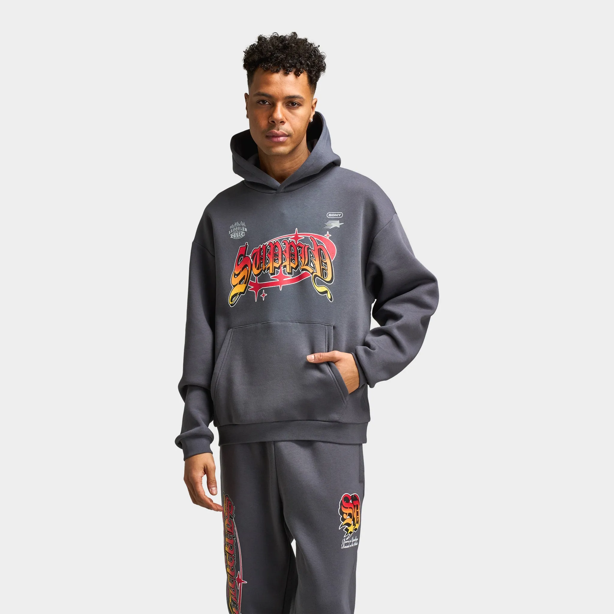 Supply & Demand Ashburn Pullover Hoodie / Dark Grey sold by JD Sports