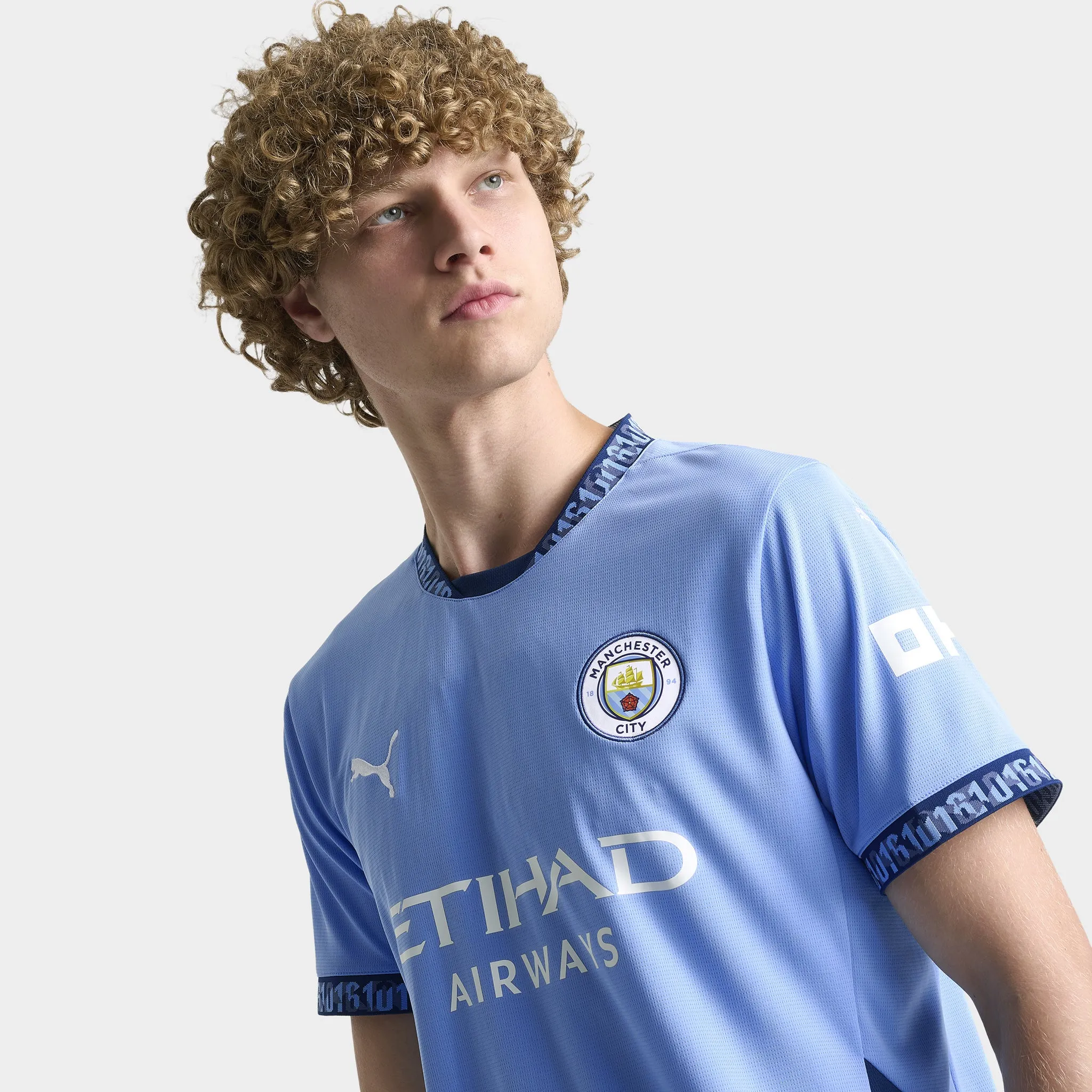 PUMA MCFC Home Jersey Replica Team Light Blue / Marine Blue sold by JD Sports product image thumbnail 4