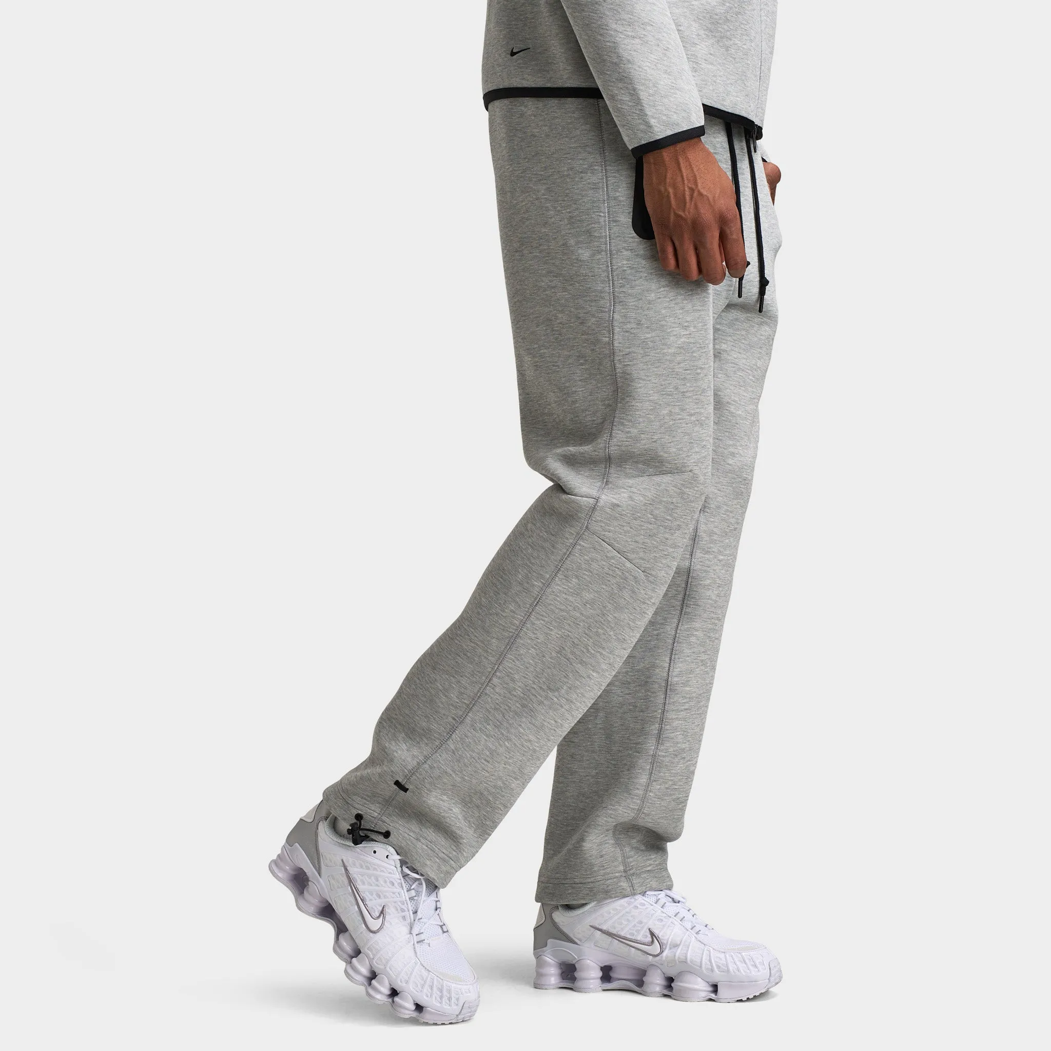 Nike Tech Fleece Open Hem Joggers Dark Heather Grey / Black sold by JD Sports product image thumbnail 4