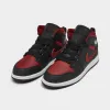 Jordan 1 Mid PS Black / Varsity Red - Summit White sold by JD Sports