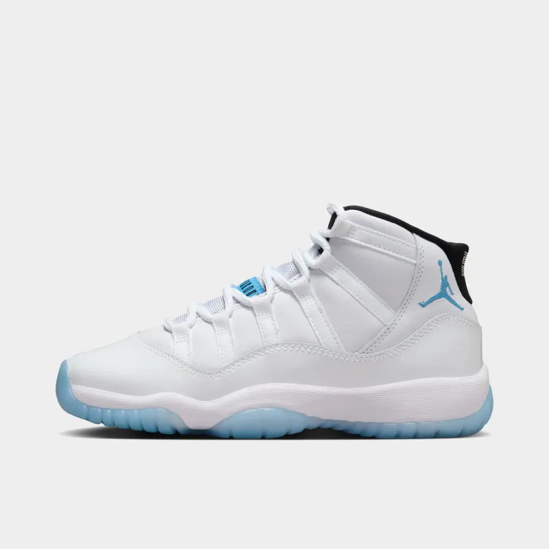 Jordan 11 Retro GS White / Legend Blue - Black sold by JD Sports