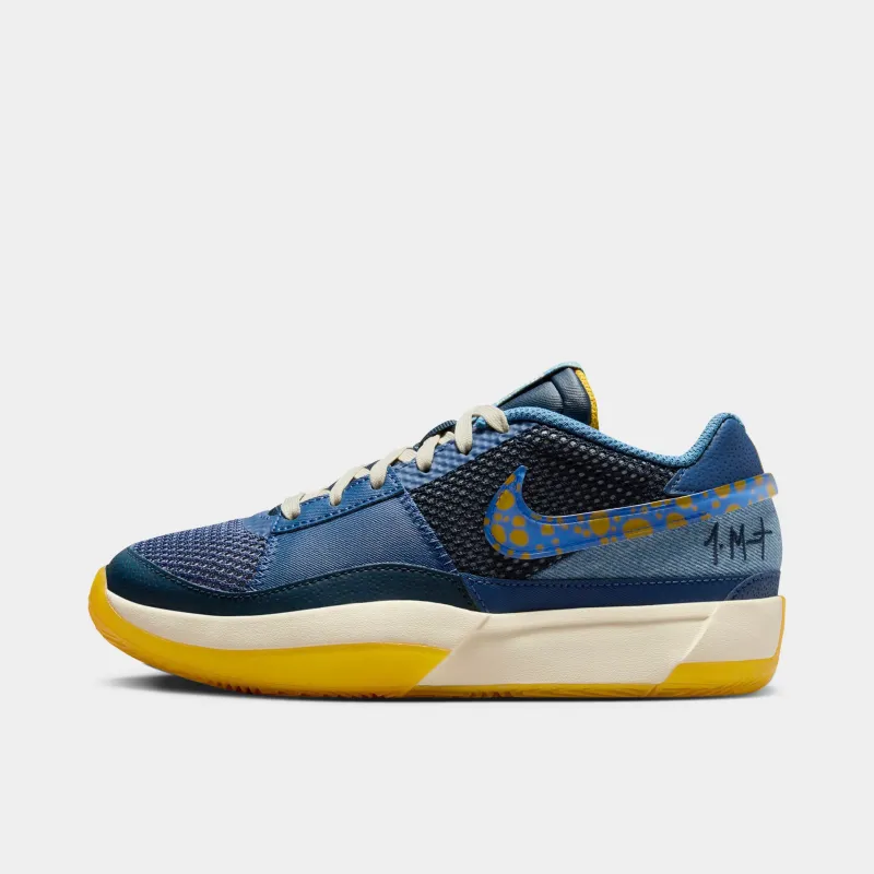 Nike Ja 1 GS Mystic Navy / Hyper Royal - University Gold sold by JD Sports