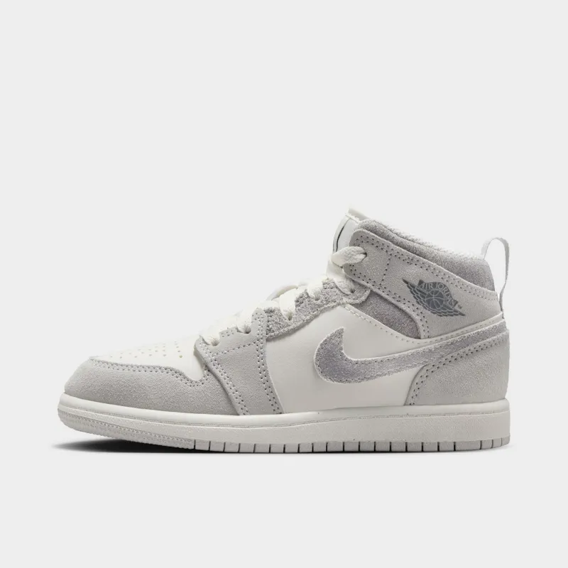 Jordan 1 Mid Neutral Grey / Smoke Grey - Sail sold by JD Sports