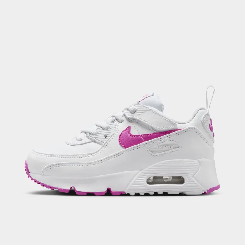 Nike Air Max 90 EasyOn PS White / Laser Fuschia sold by JD Sports