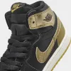 Jordan 1 Retro High OG PS Black / Metallic Gold - Sail sold by JD Sports