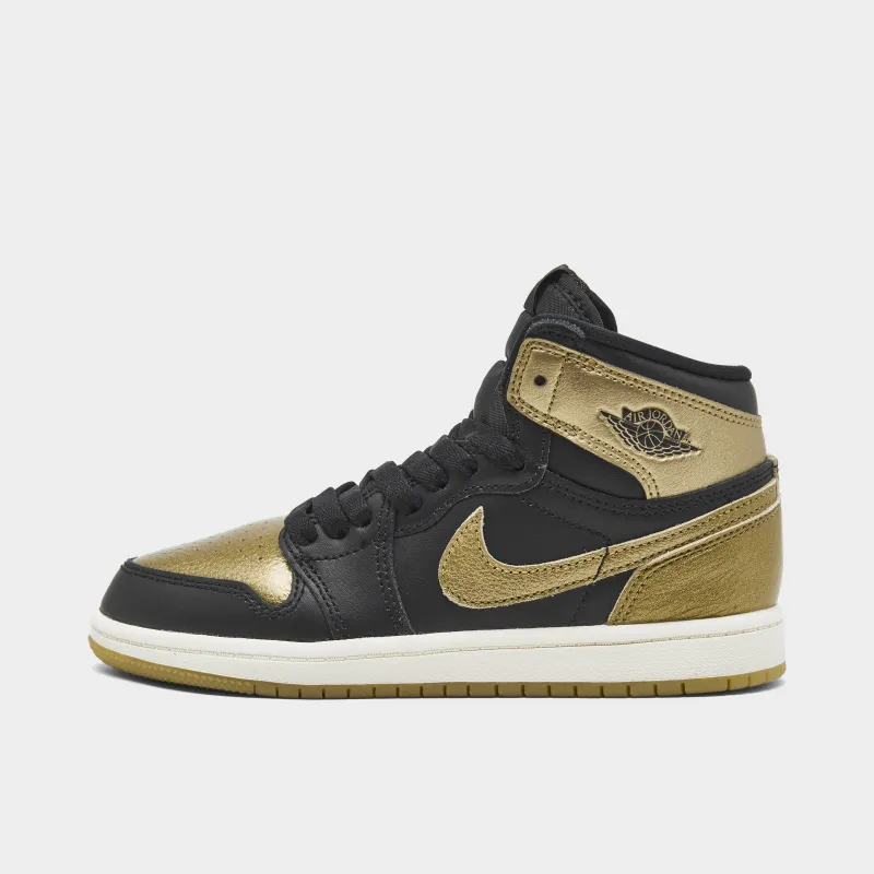Jordan 1 Retro High OG PS Black / Metallic Gold - Sail sold by JD Sports