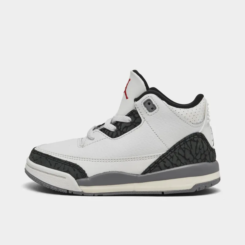 Jordan 3 Retro TD Summit White / Fire Red - Cement Grey sold by JD Sports