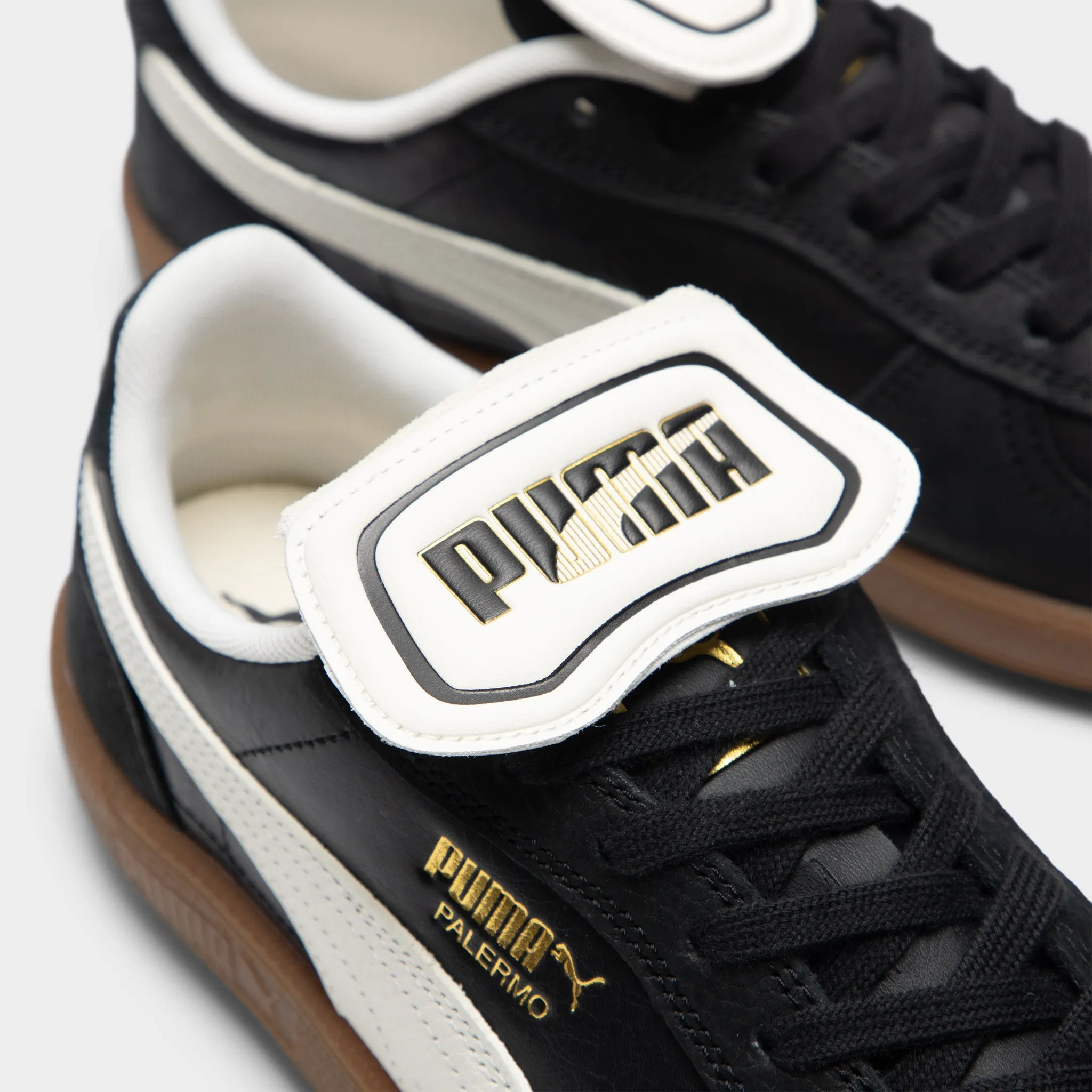 PUMA Palermo Premium Black / Warm White sold by JD Sports product image thumbnail 3
