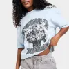 Supply & Demand Women's Tiger Graphic T-Shirt / Niagara Mist sold by JD Sports