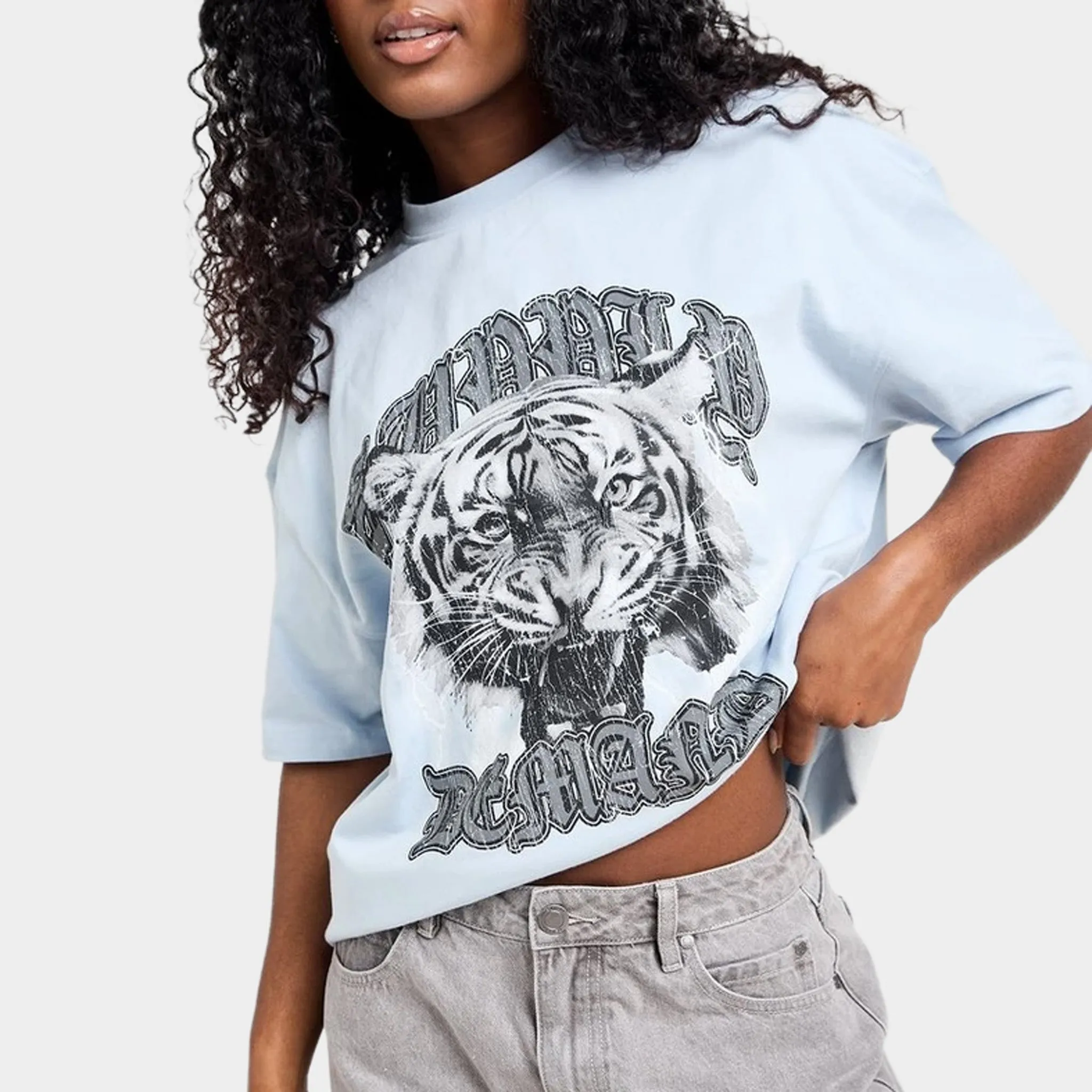 Supply & Demand Women's Tiger Graphic T-Shirt / Niagara Mist sold by JD Sports product image thumbnail 4