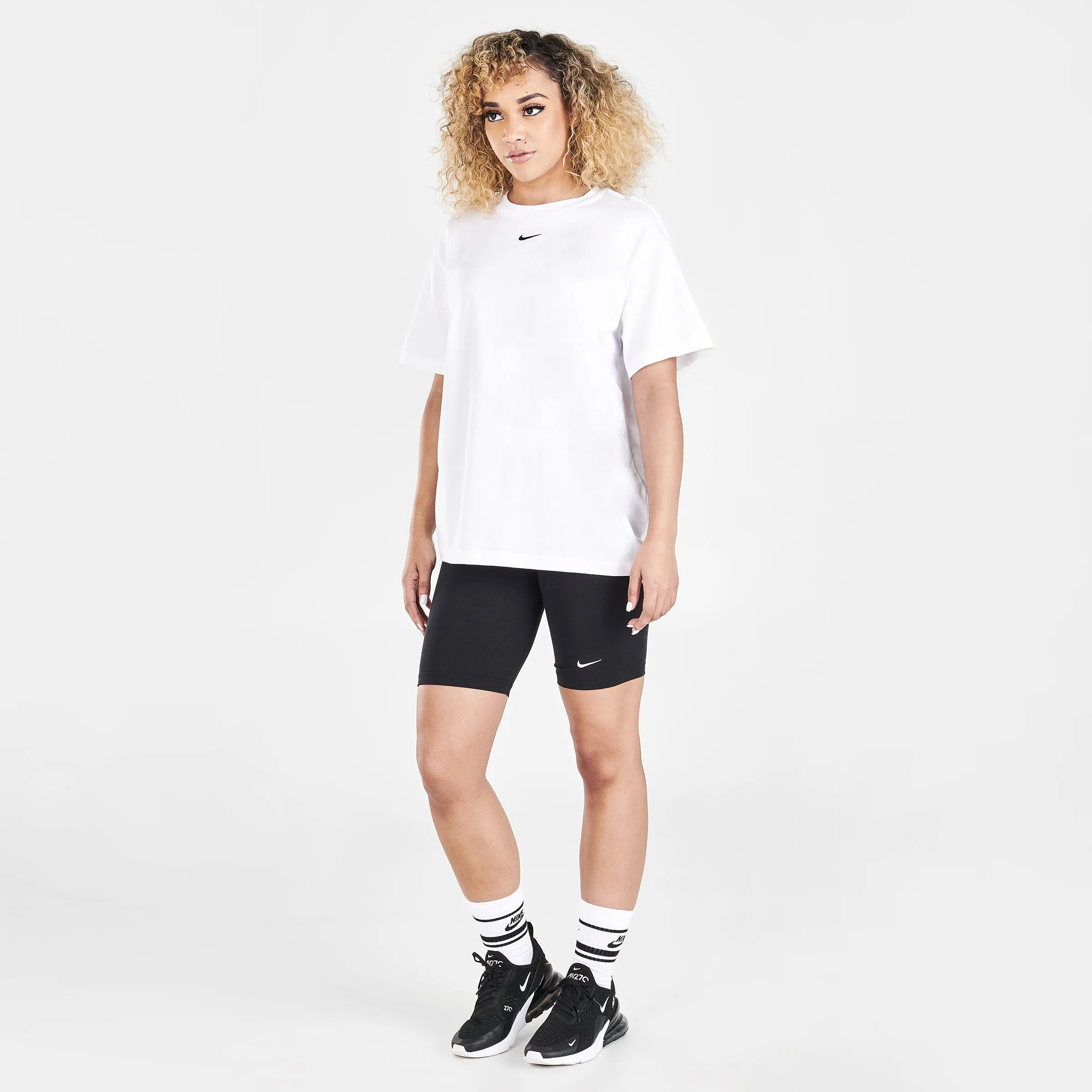 Nike Women's Sportswear Essential T-shirt White / Black sold by JD Sports product image thumbnail 5