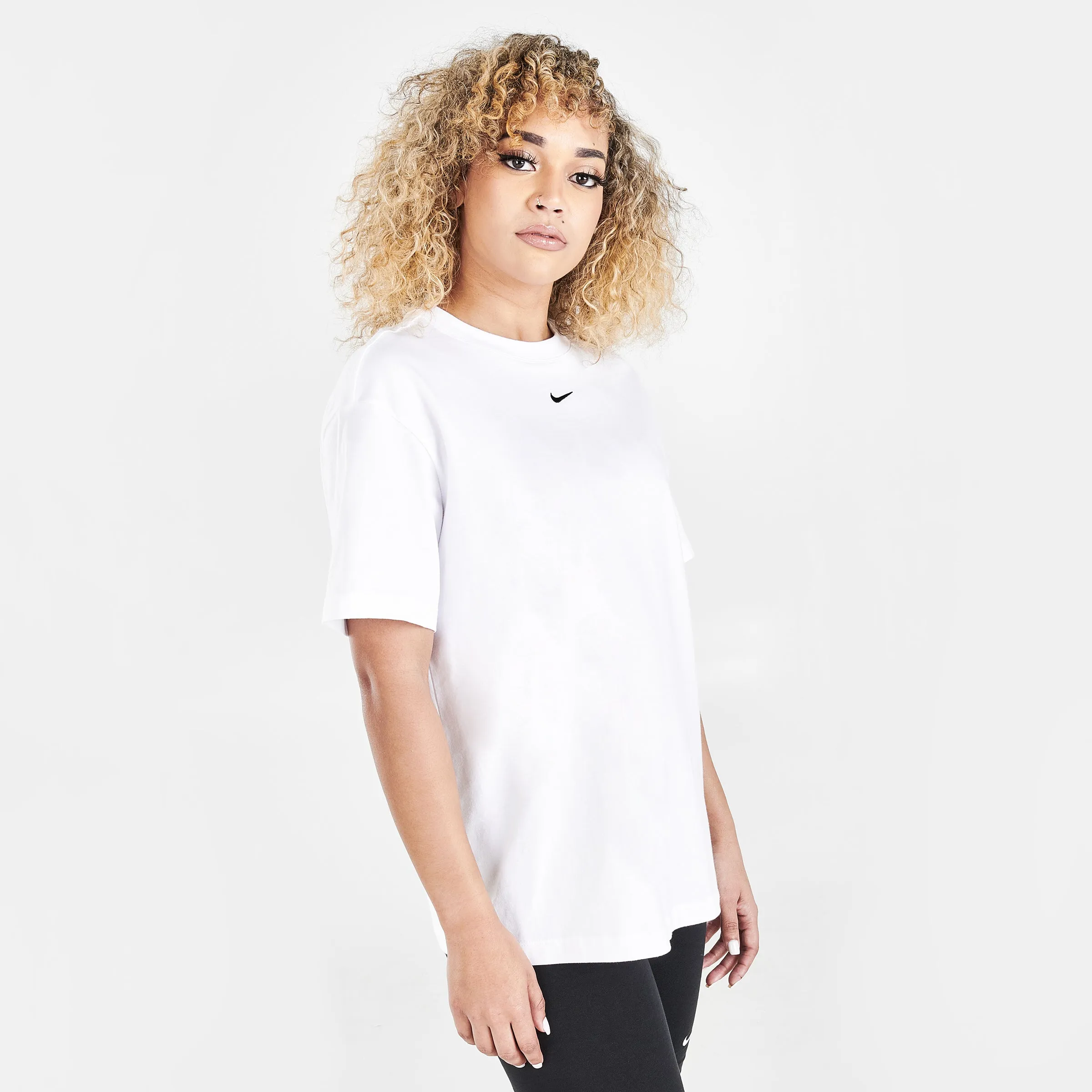Nike Women's Sportswear Essential T-shirt White / Black sold by JD Sports product image thumbnail 3