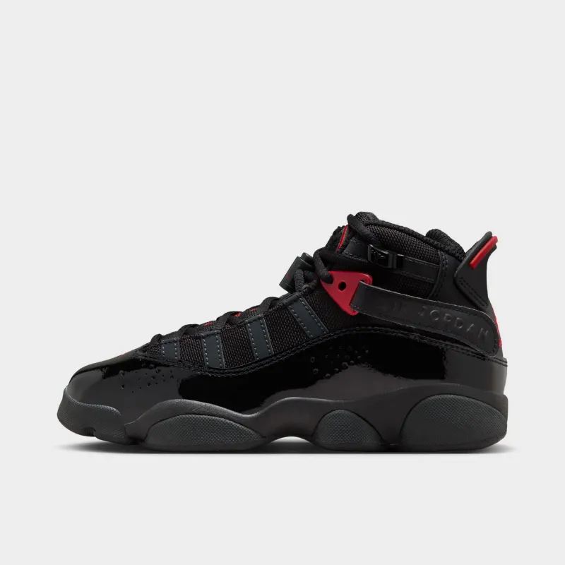 Jordan 6 Rings GS Black / Fire Red - Anthracite sold by JD Sports