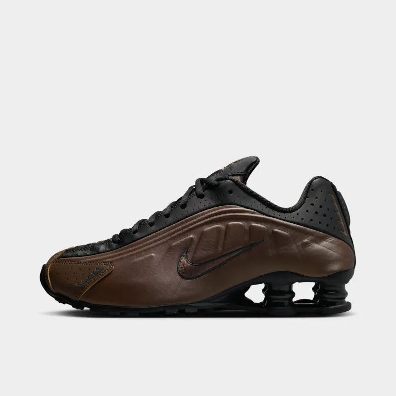 Nike Women's Shox R4 Off Noir / Off Noir - Ironstone sold by JD Sports