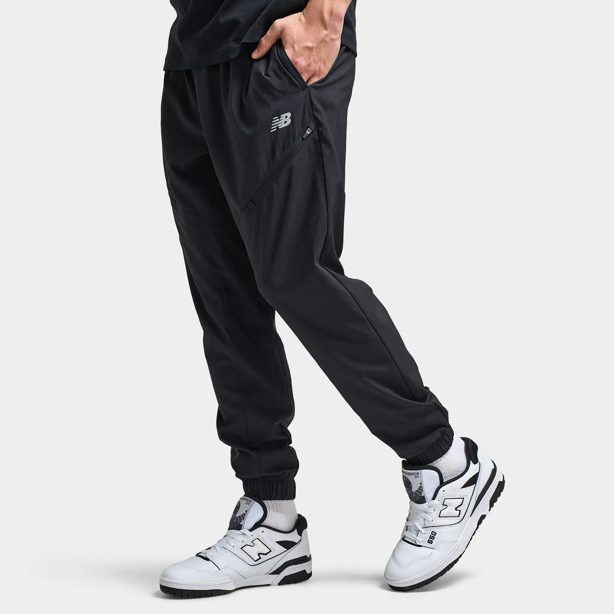 New Balance Woven Zip Pocket Pants Black / Slate Grey sold by JD Sports product image thumbnail 3