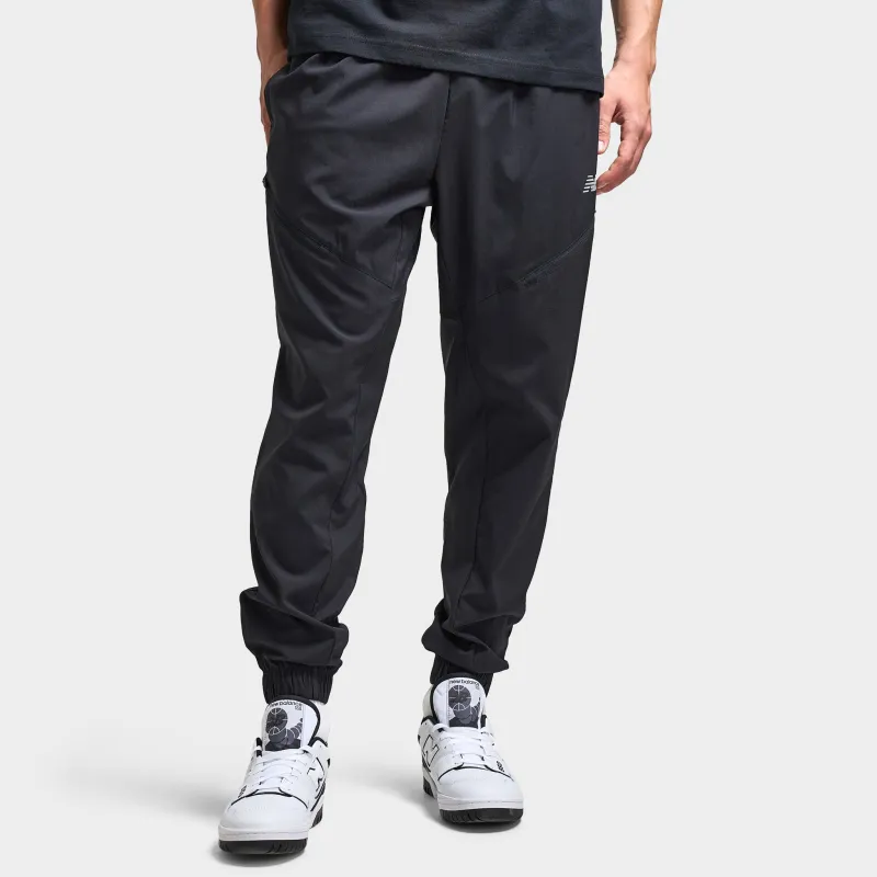 New Balance Woven Zip Pocket Pants Black / Slate Grey sold by JD Sports