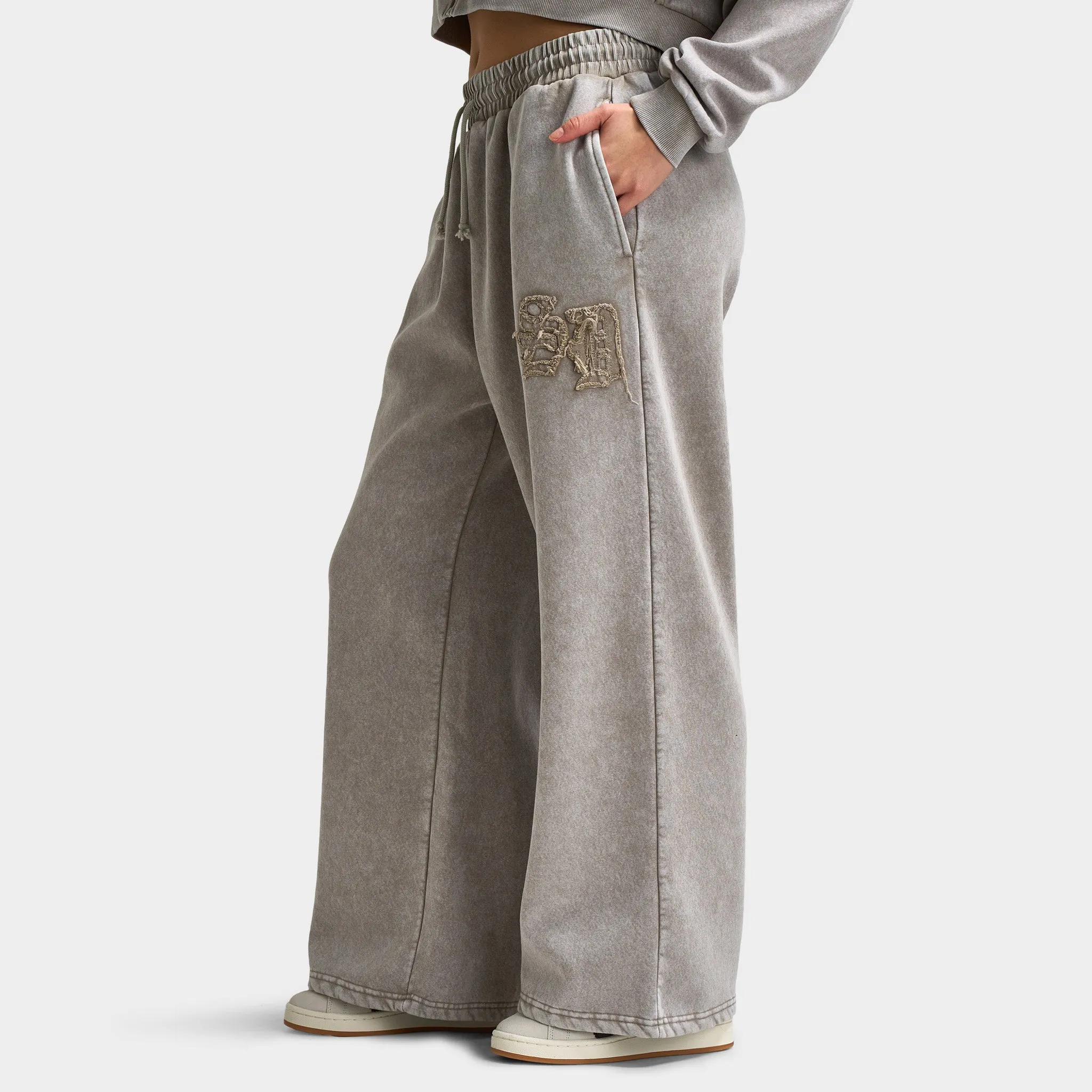Supply & Demand Women's Bleek Wide Leg Joggers / Beige Acid Wash sold by JD Sports product image thumbnail 3