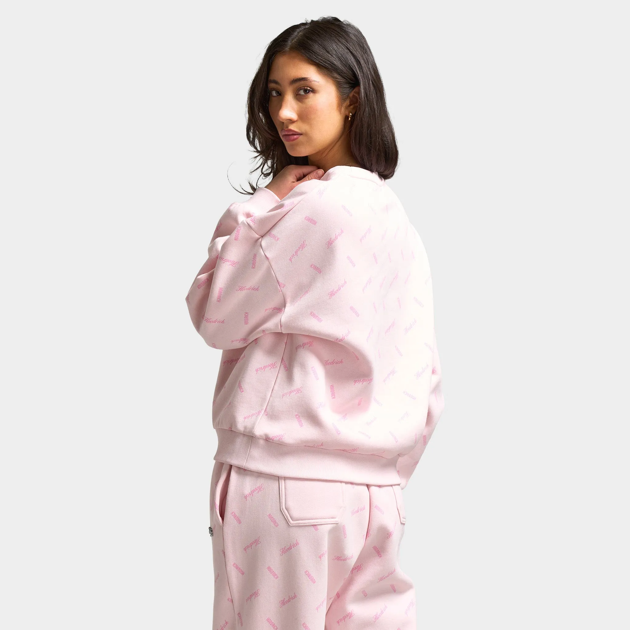 Hoodrich Women's Flock Oversized Sweatshirt Pink A Boo / Silver sold by JD Sports product image thumbnail 2