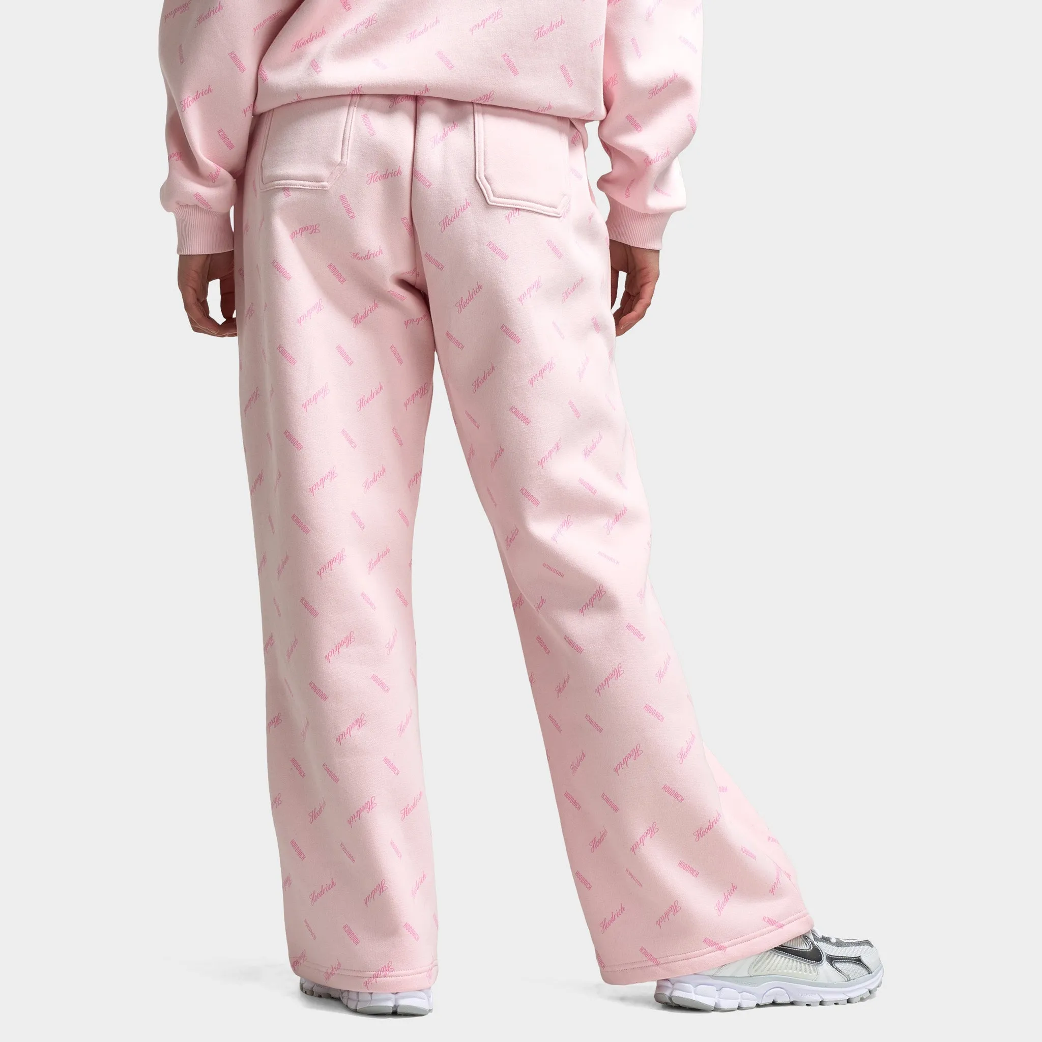 Hoodrich Women's Flock Oversized Wide Leg Joggers Pink A Boo / Silver sold by JD Sports product image thumbnail 2