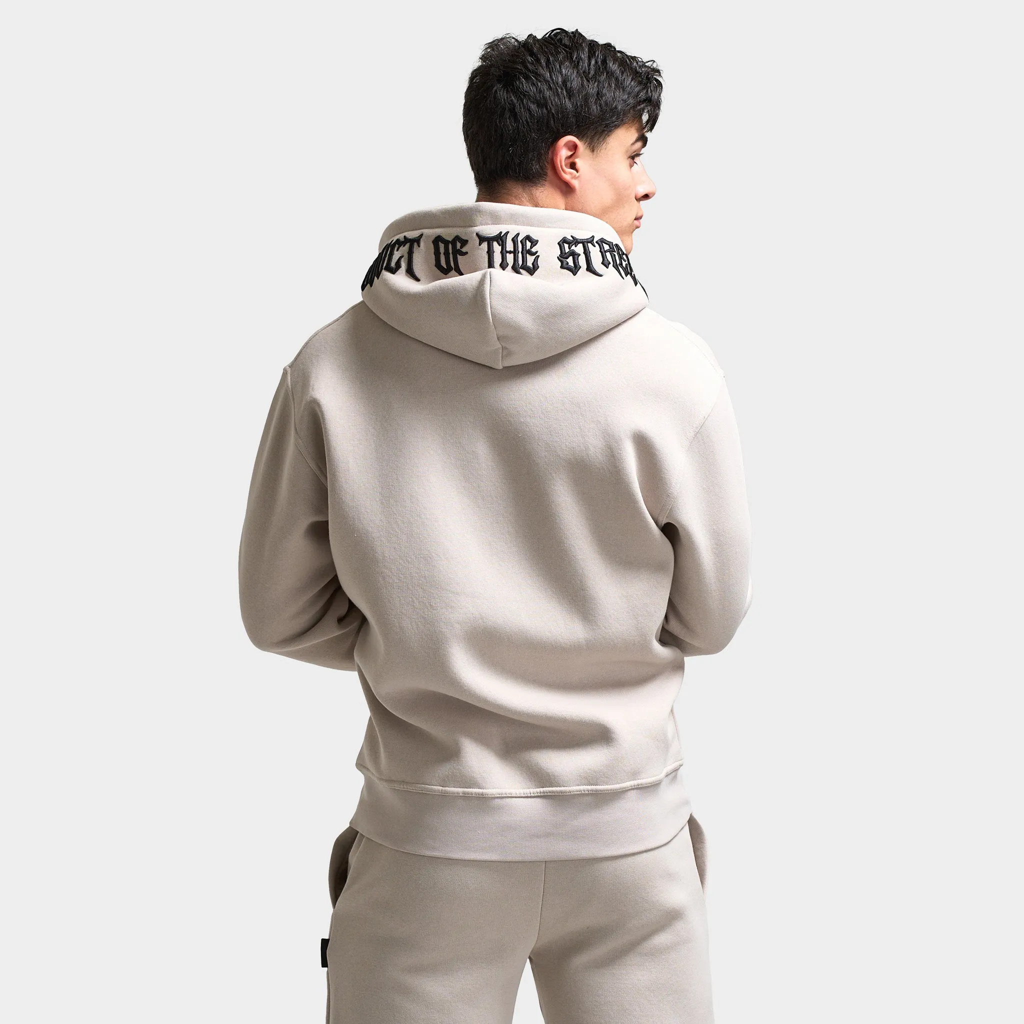 Hoodrich Ritual Oversized Zip Up Hoodie Silver Grey / Blanc De Blank - Black sold by JD Sports product image thumbnail 2