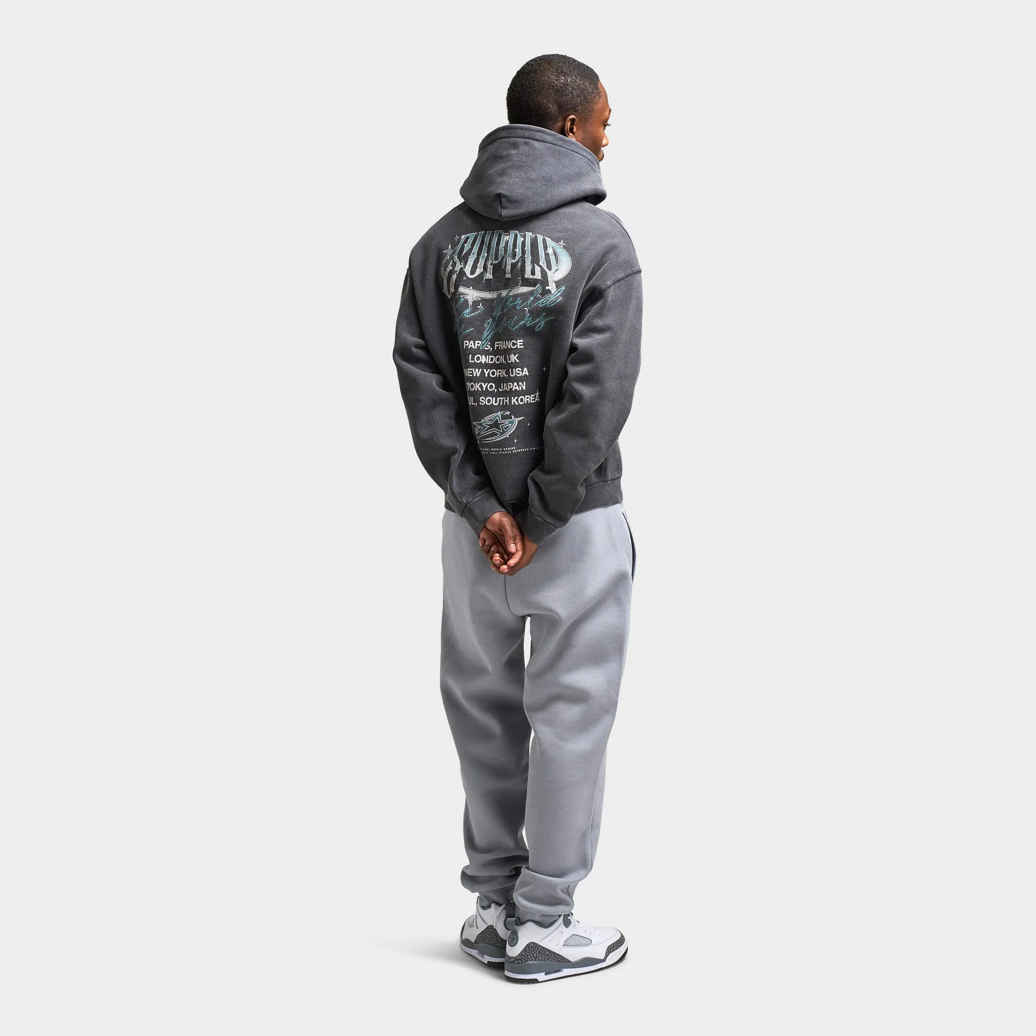 Supply & Demand Chrome Star Pullover Hoodie / Washed Black sold by JD Sports product image thumbnail 5