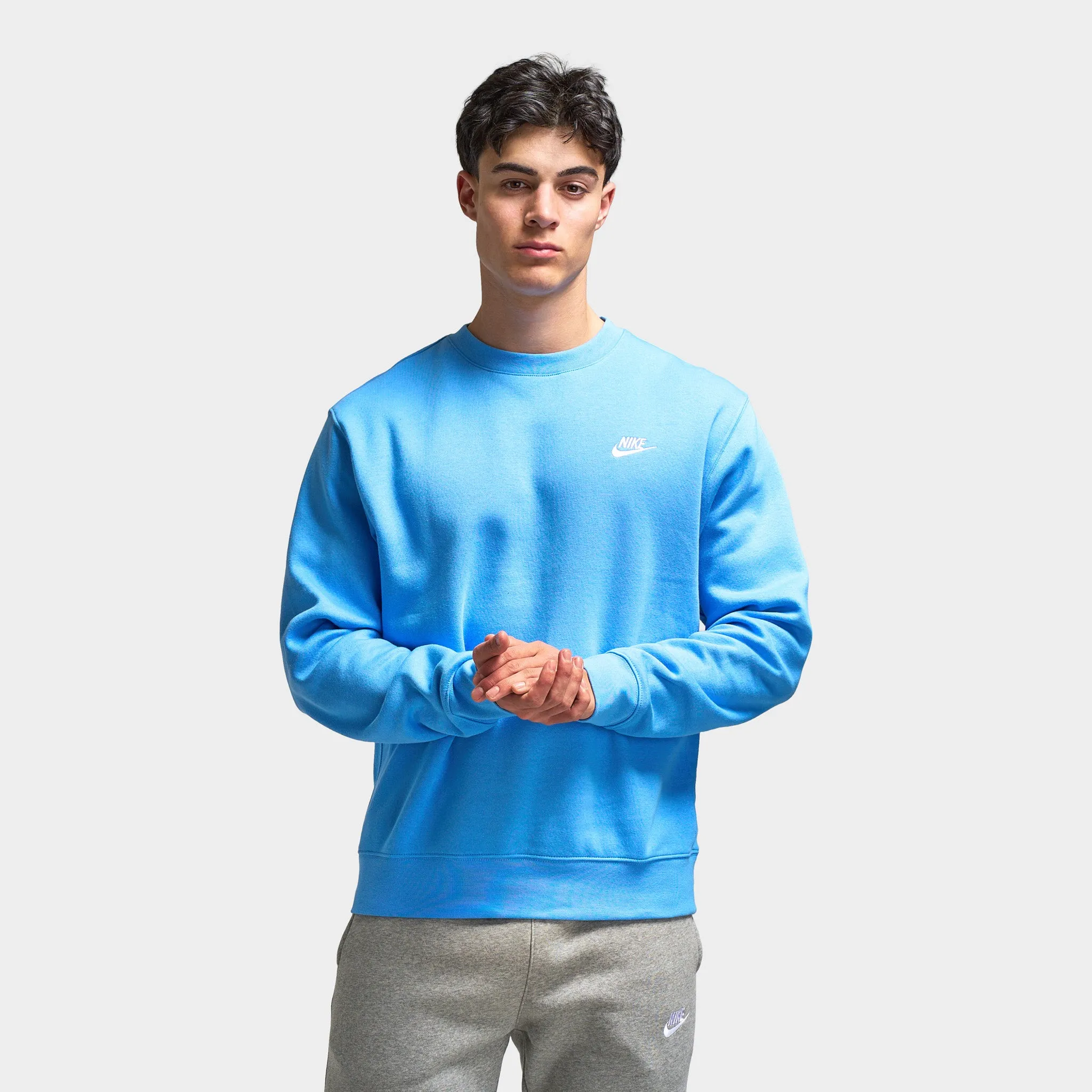 Nike Sportswear Club Crew Neck University Blue / White sold by JD Sports