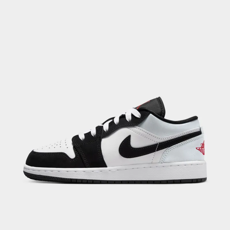 Jordan 1 Low SE GS White / Fire Red - Black sold by JD Sports