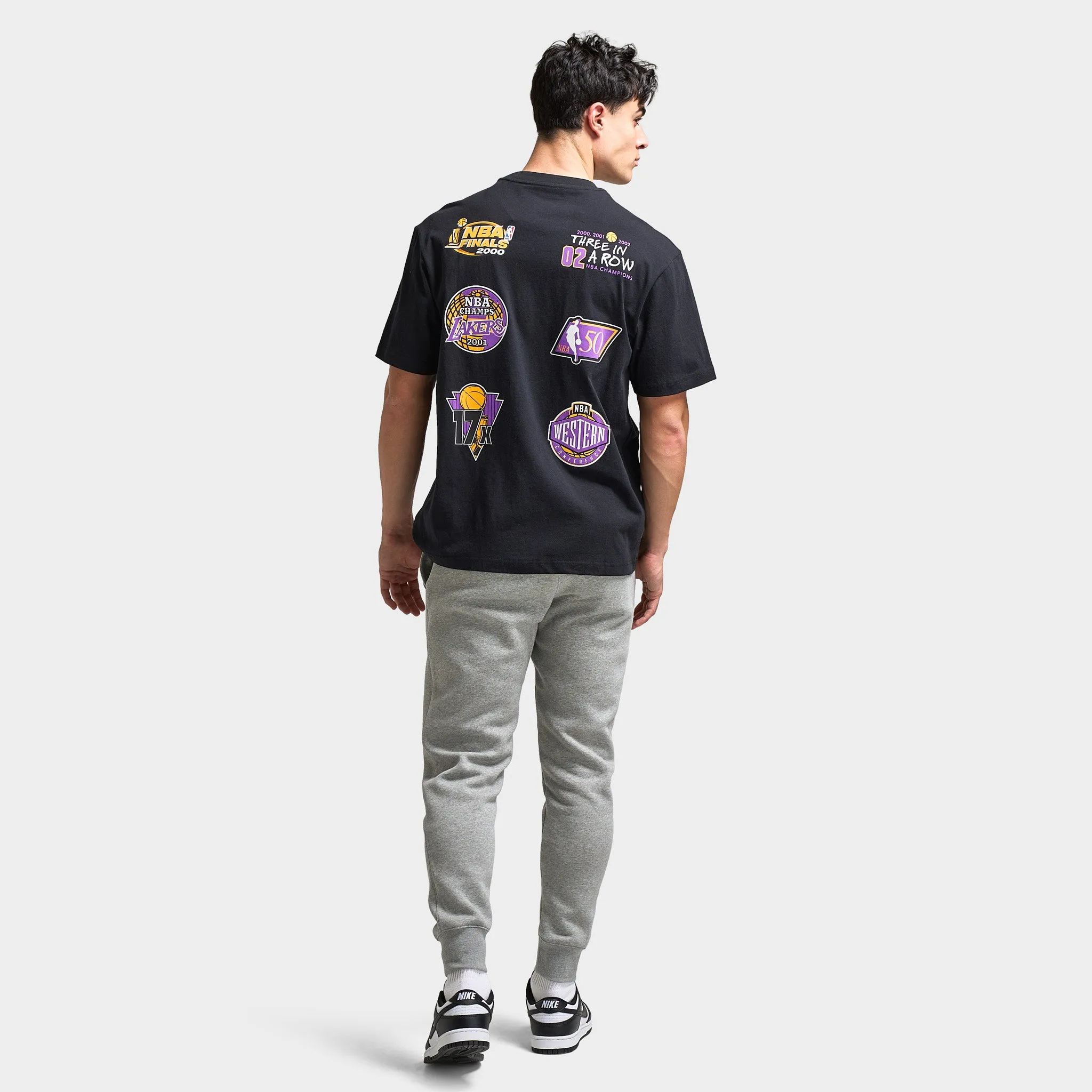 Mitchell & Ness LA Lakers Multi Logo T-Shirt / Black sold by JD Sports product image thumbnail 5