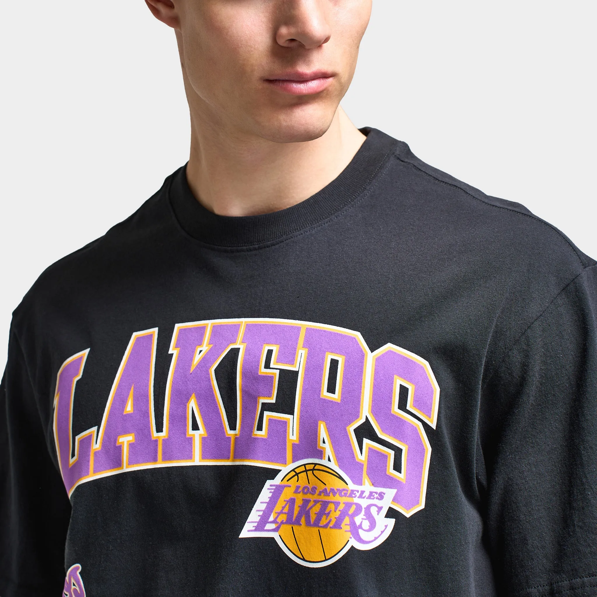 Mitchell & Ness LA Lakers Multi Logo T-Shirt / Black sold by JD Sports product image thumbnail 4