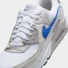 Nike Air Max 90 White / Racer Blue - College Grey sold by JD Sports