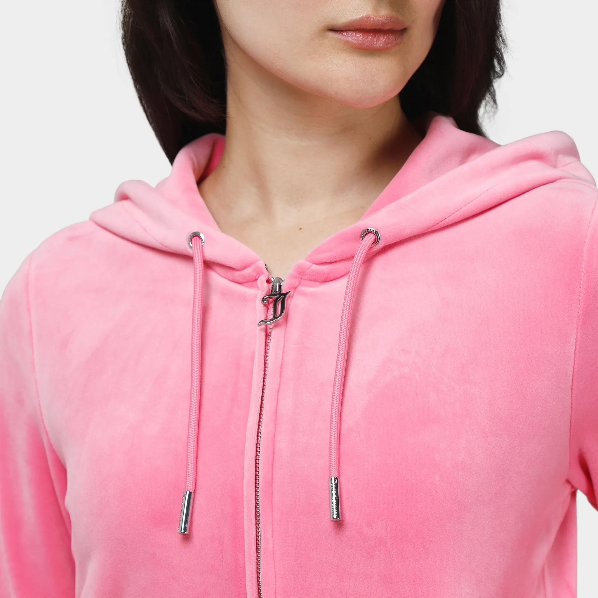Juicy Couture Women's OG Big Bling Full Zip Hoodie / Hot Hot Pink sold by JD Sports product image thumbnail 4