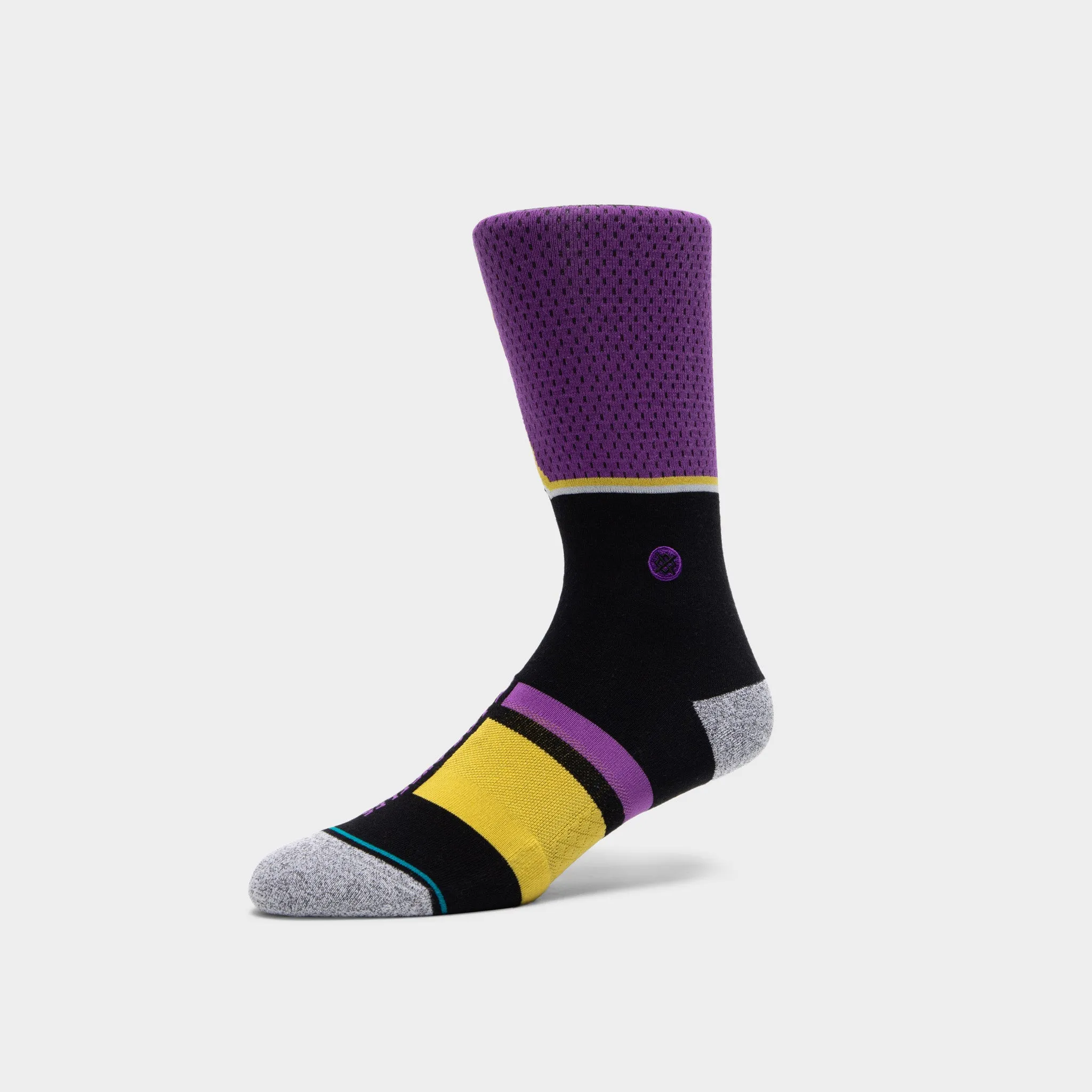 Stance Lakers Shortcut 2 Crew Socks / Purple sold by JD Sports