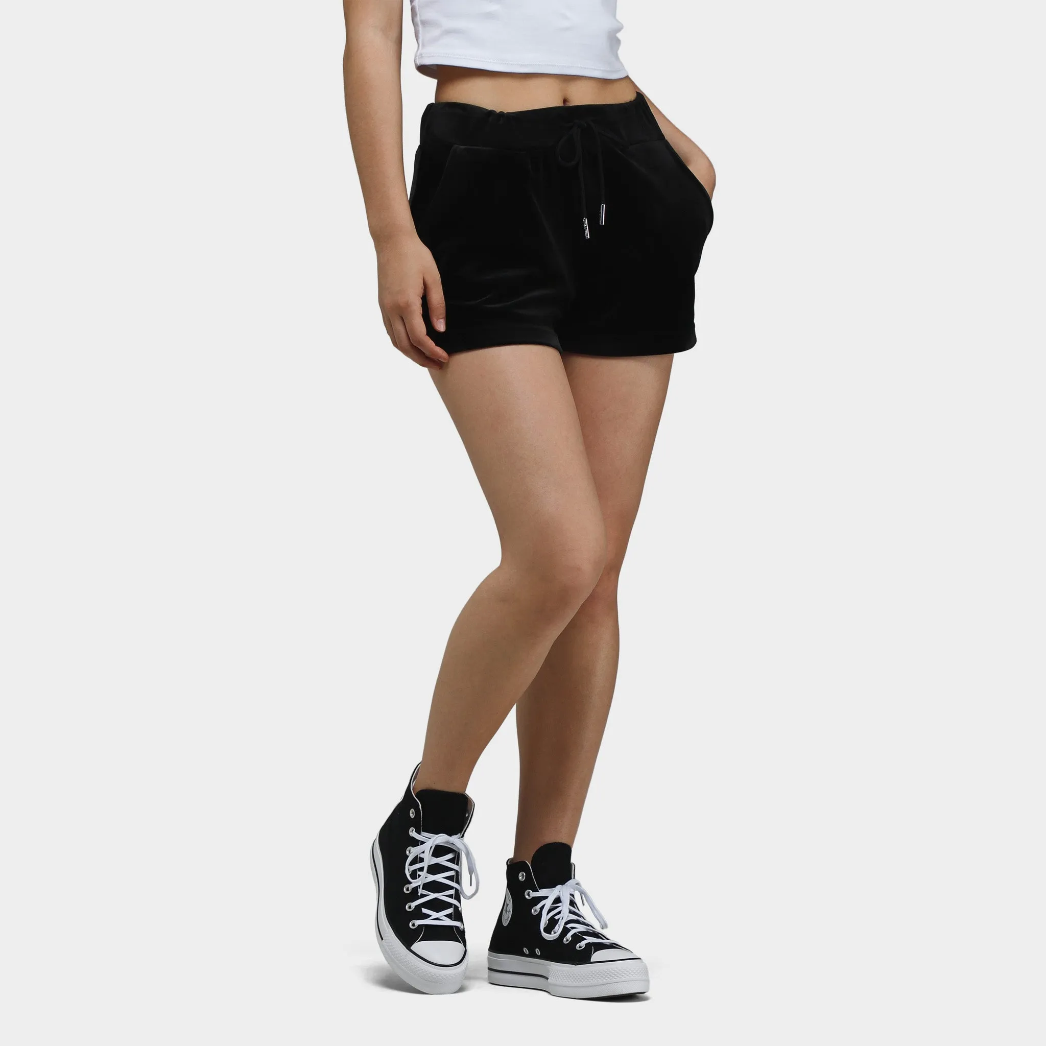 Juicy Couture Women's Classic Velour Shorts / Liquorice sold by JD Sports product image thumbnail 3