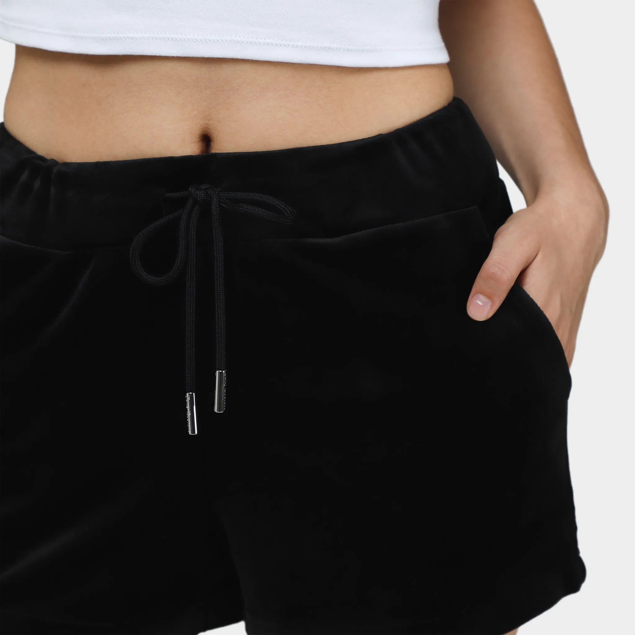 Juicy Couture Women's Classic Velour Shorts / Liquorice sold by JD Sports product image thumbnail 5