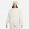 Nike Sportswear Women's Phoenix Fleece Oversized Pullover Hoodie Light Orewood Brown /  Sail sold by JD Sports