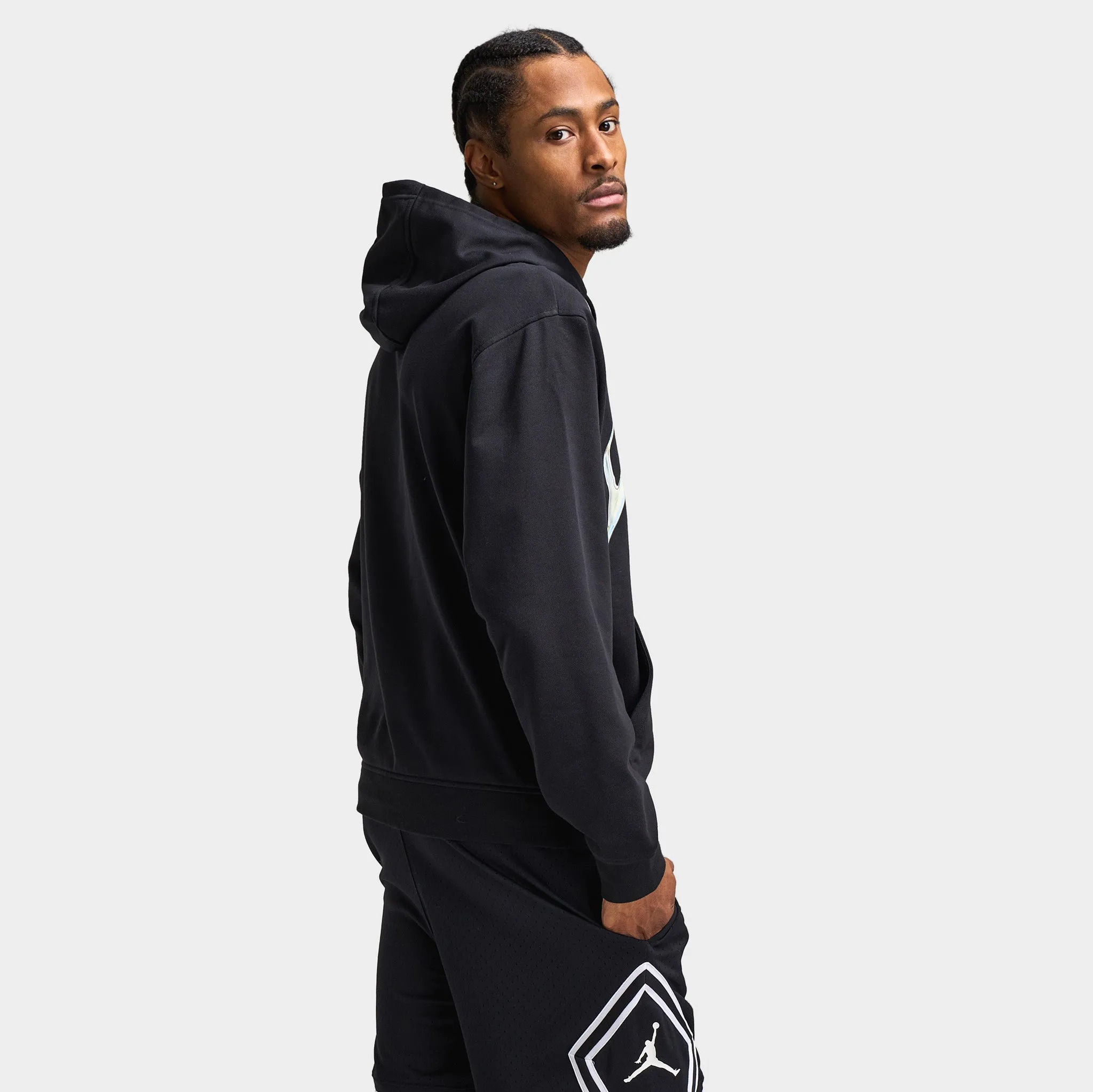 Jordan Dri-FIT Sport Graphic Hoodie Black / White sold by JD Sports product image thumbnail 2
