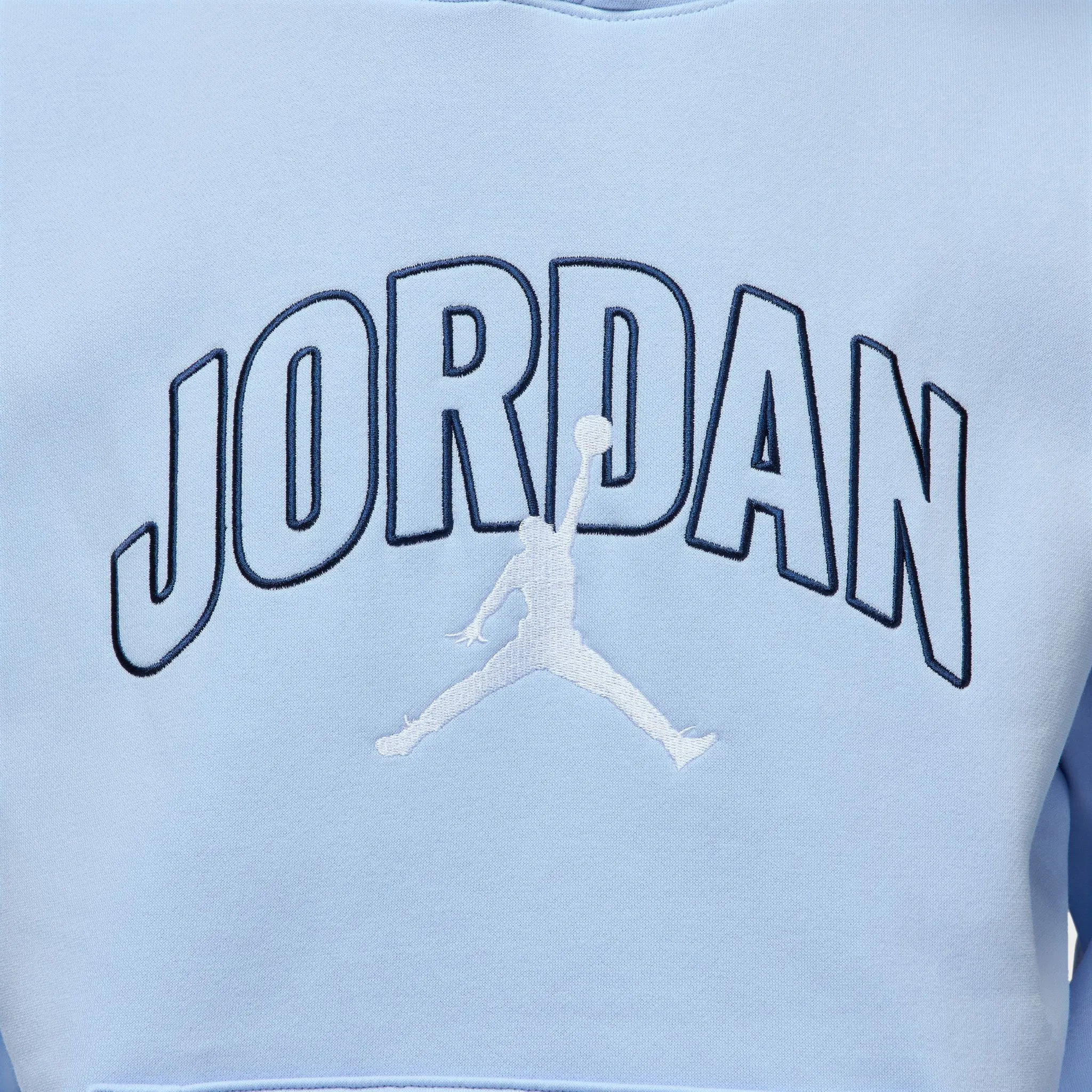 Jordan Brooklyn Oversized Pullover Hoodie Hydrogen Blue / Sail sold by JD Sports product image thumbnail 4