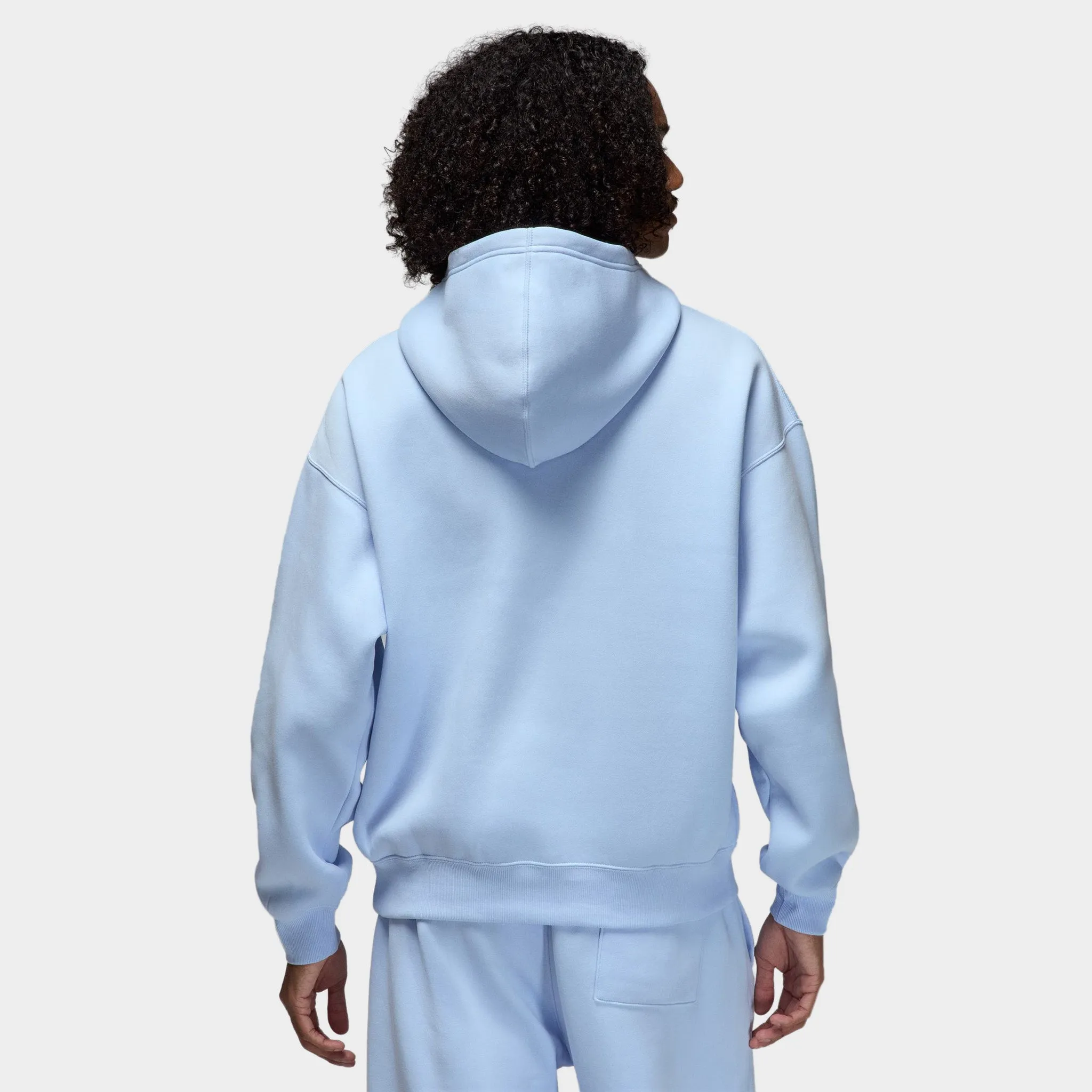 Jordan Brooklyn Oversized Pullover Hoodie Hydrogen Blue / Sail sold by JD Sports product image thumbnail 2